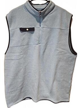 FootJoy 1/4 Zip Pullover Sweater Fleece Vest Jacket Blue Golf Men's XXL